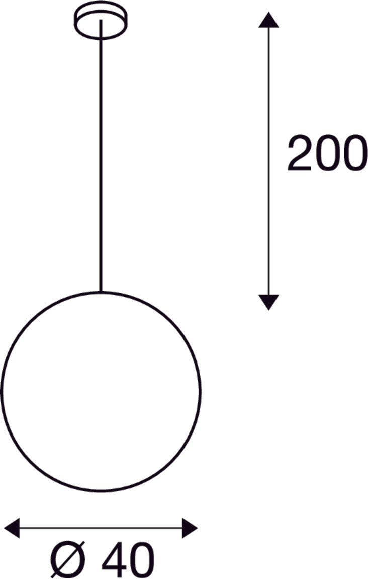 ROTOBALL 40, pendant, TC-(D,H,T,Q)SE, silver-grey/white, Ø 40 cm, max. 24W