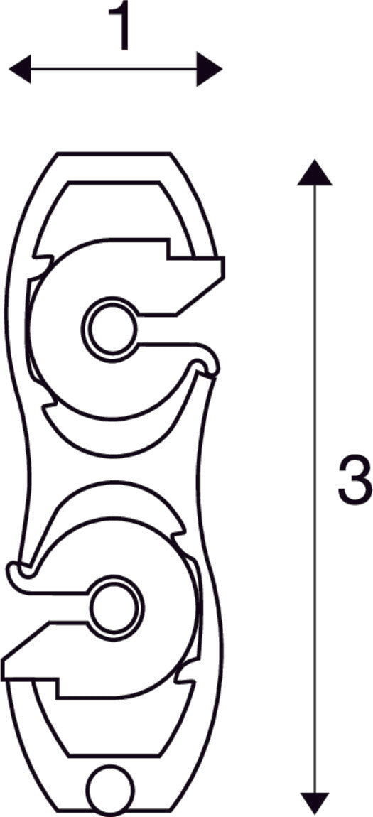 TRACK, for EASYTEC II, silver-grey, 2 m, incl. 2 end caps