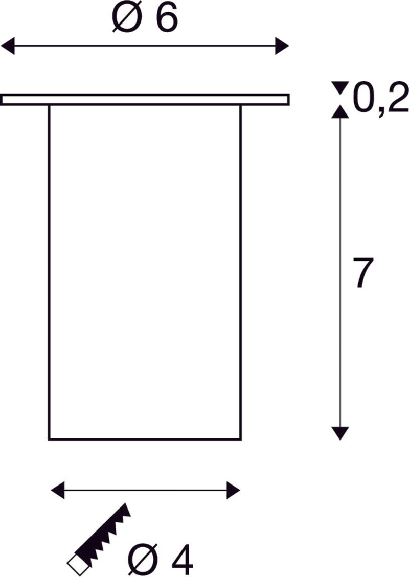 TRAIL-LITE 60, outdoor inground fitting, LED, 3000K, IP65, stainless steel 316, frosted glass insert