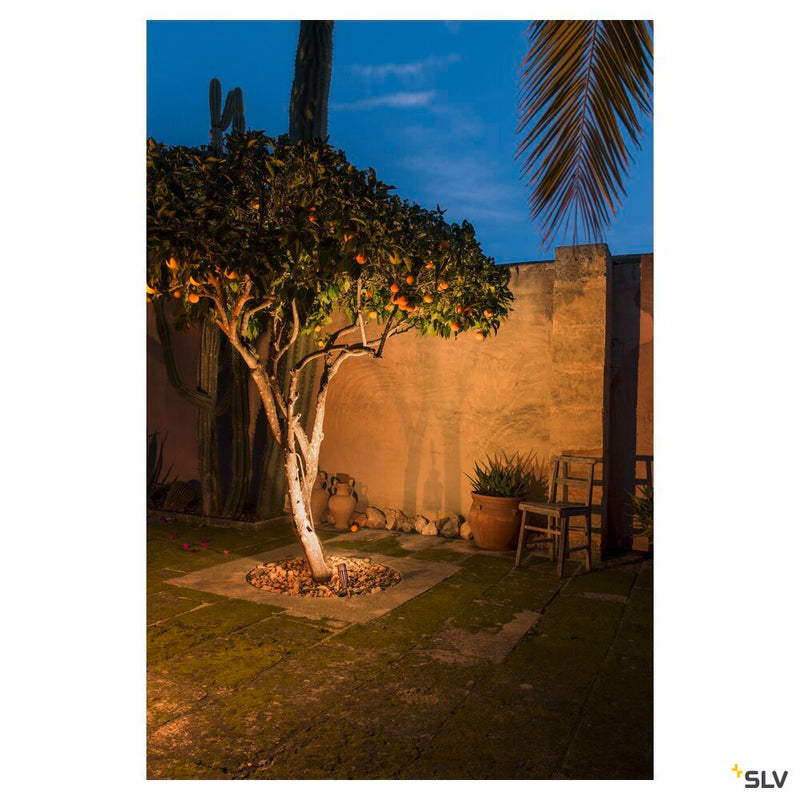 SYNA, outdoor spike luminaire, LED, 3000K, IP55, rust, 230V, 8.6W