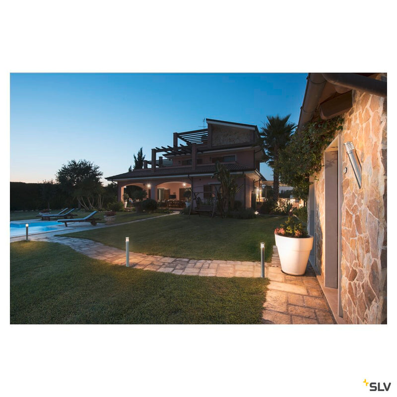 TRUST 60, outdoor floor stand, LED, 3000K, IP55, stainless steel 316, Ø/H 6/60 cm, 8.6W