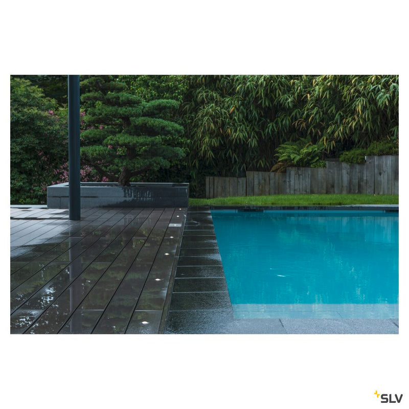 POWER TRAIL-LITE 42, outdoor inground fitting, LED, 3000K, IP67, round, stainless steel 316