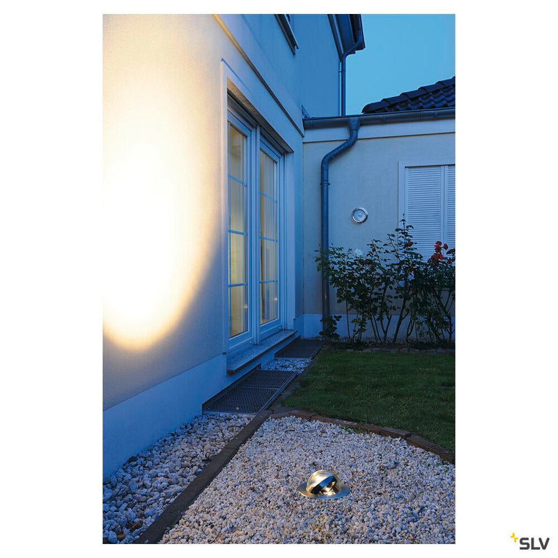 DASAR 218 BULLSEYE, outdoor inground fitting, LED QR111, IP67, round, stainless steel 316, max.50W