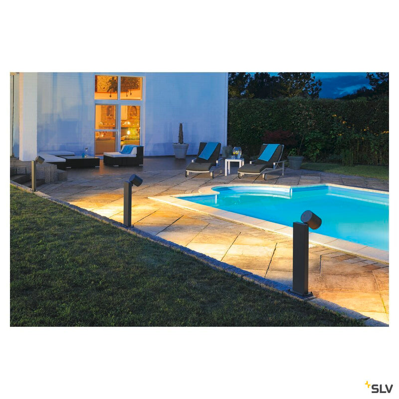 ENOLA_C POLE, outdoor floor stand, LED, 3000K, IP55, anthracite, 35°