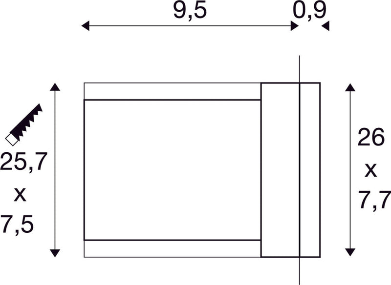 BRICK MESH, outdoor recessed wall light, LED, 3000K, IP54, stainless steel, 4W