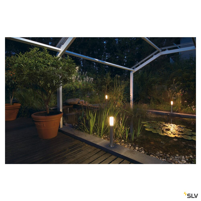 BIG NAILS 50, outdoor floor stand, TC-(D,H,T,Q)SE, IP44, stainless steel 304, Ø/H 6.5/51 cm, max. 15W