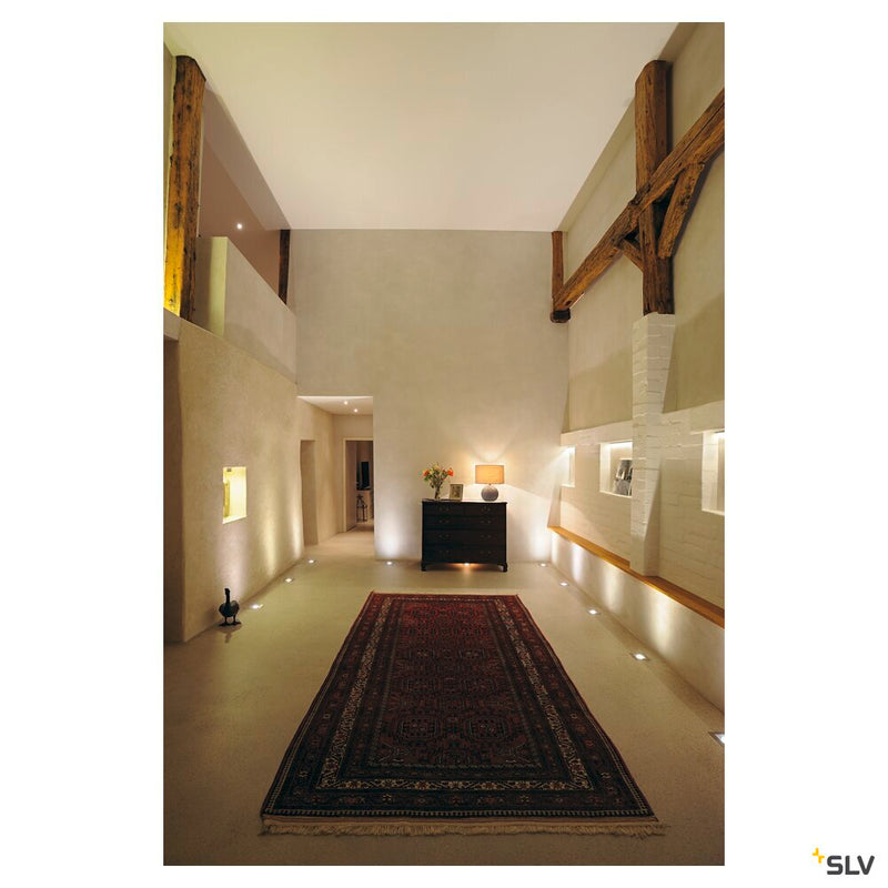 DASAR 70, outdoor inground fitting, QPAR51, IP67, square, stainless steel 304, max. 35W