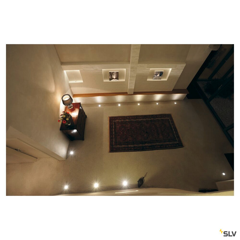 DASAR 70, outdoor inground fitting, QPAR51, IP67, square, stainless steel 304, max. 35W