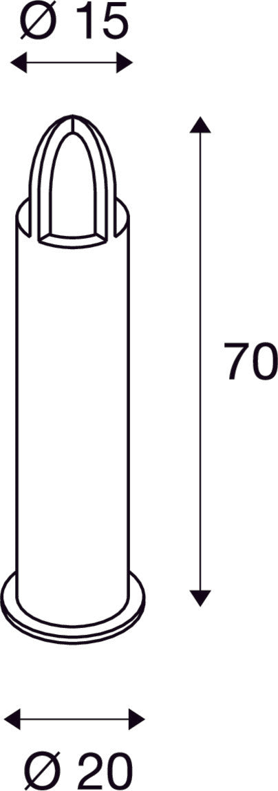 RUSTY CONE 70, outdoor floor stand, TC-DSE, IP54, round, rusted steel, Ø/H 15/70 cm, max. 11W