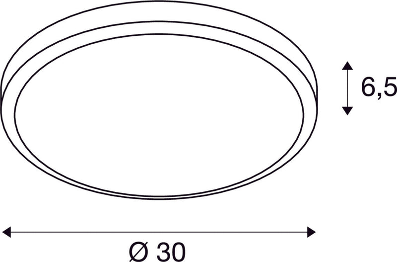 AINOS, ceiling light, LED, 3000K, round, anthracite, with sensor