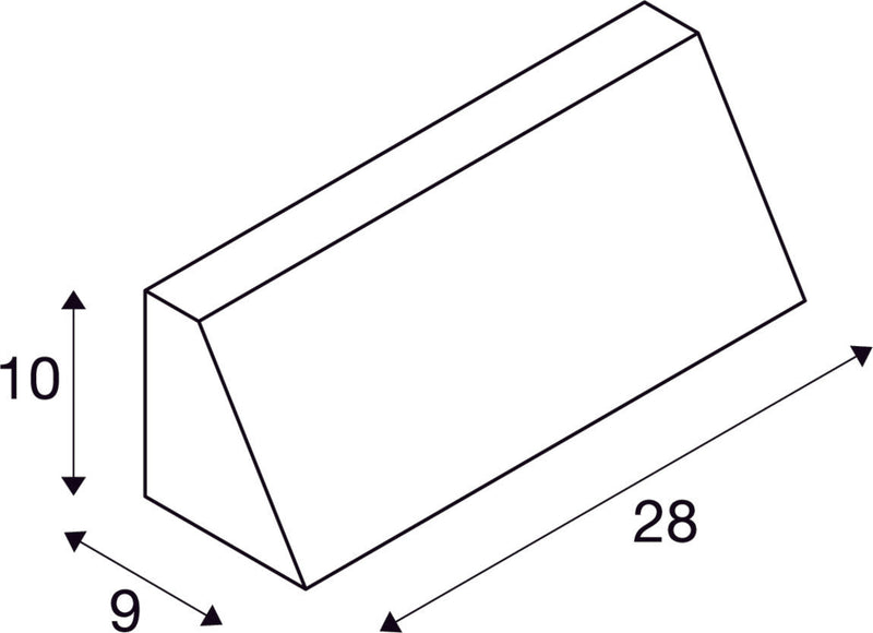 PEMA, outdoor wall light, TC-(D,H,T,Q)SE, IP44, rectangular, silver-grey, max. 15W