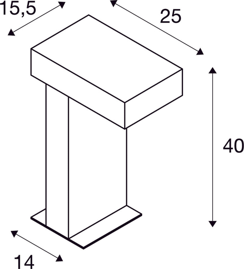 RUSTY PATHLIGHT, outdoor floor stand, energy-saving lamp, GX53, IP44, rusted steel, max. 9W