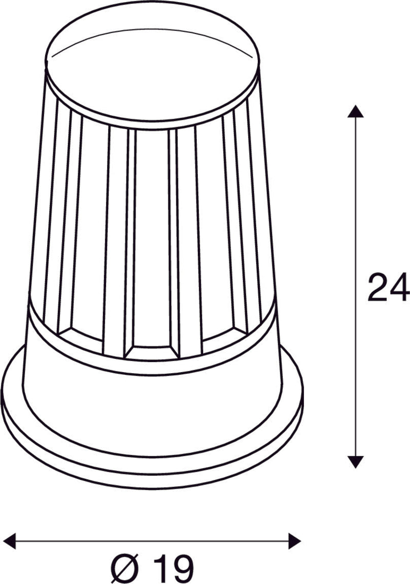 CONE, outdoor floor stand, A60, IP54, anthracite, max. 100W