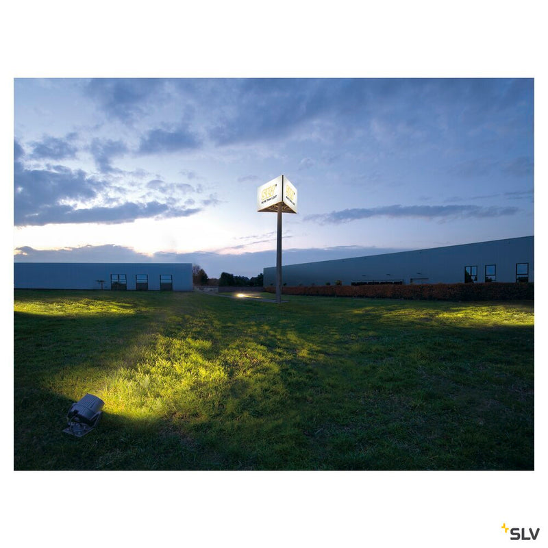 FLAC BEAM, outdoor façade light, LED, 3000K, IP65, stone-grey, with Philips DLMi module 1800lm, 27W