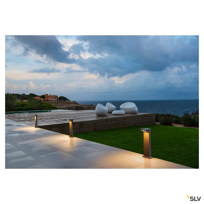 IPERI 50, outdoor floor stand, LED, 4000K, IP44, anthracite, 48 LED, L/W/H 17.4/12.7/50.2 cm