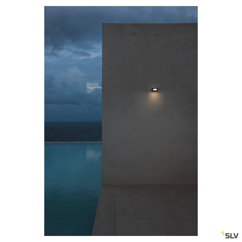 IPERI WALL, outdoor wall light, LED, 4000K, IP44, anthracite, 48 LED, 5W