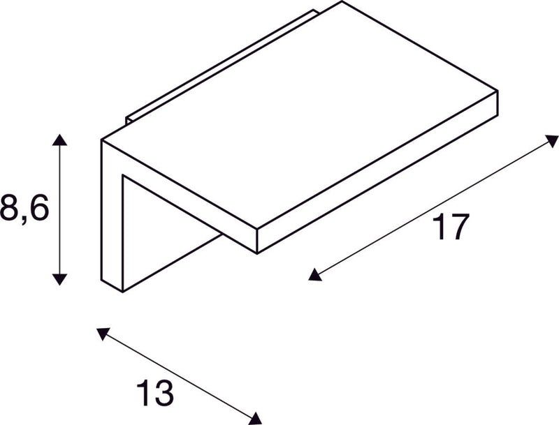 ANGOLUX WALL, outdoor wall light, LED, 3000K, IP44, anthracite, 36 SMD LED, max. 7.51W
