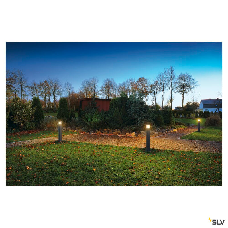 F-POL, outdoor floor stand, TC-(D,H,T,Q)SE, IP54, round, anthracite, max. 20W