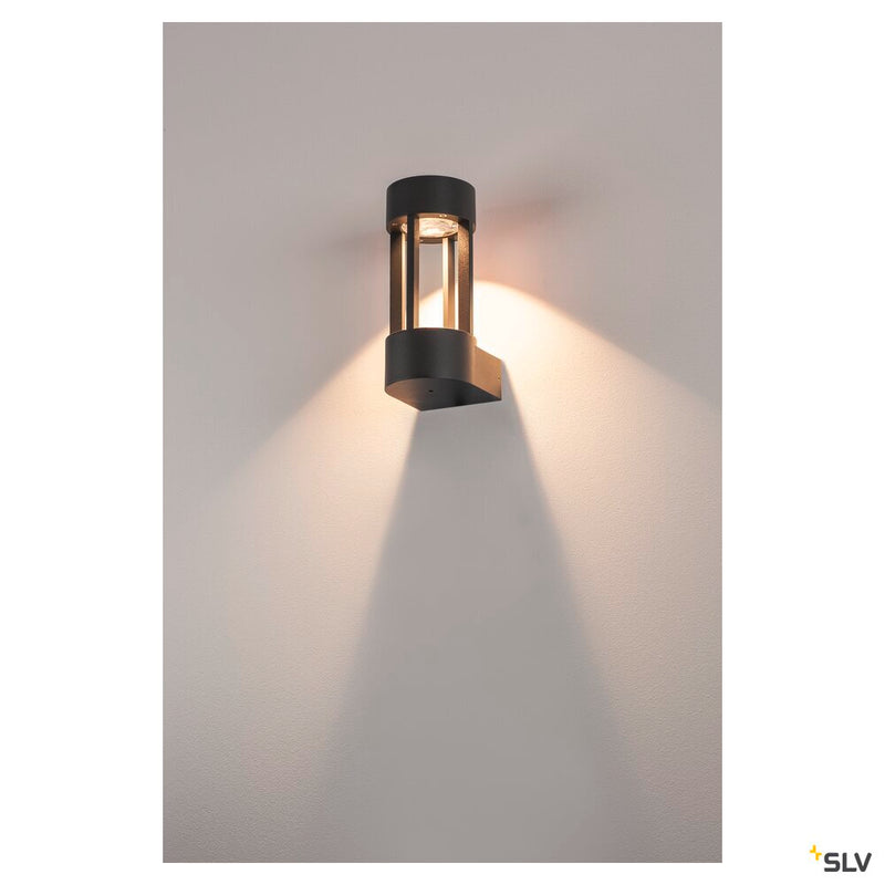 SLOTS WALL, outdoor wall light, LED, 3000K, anthracite, 6.3 W