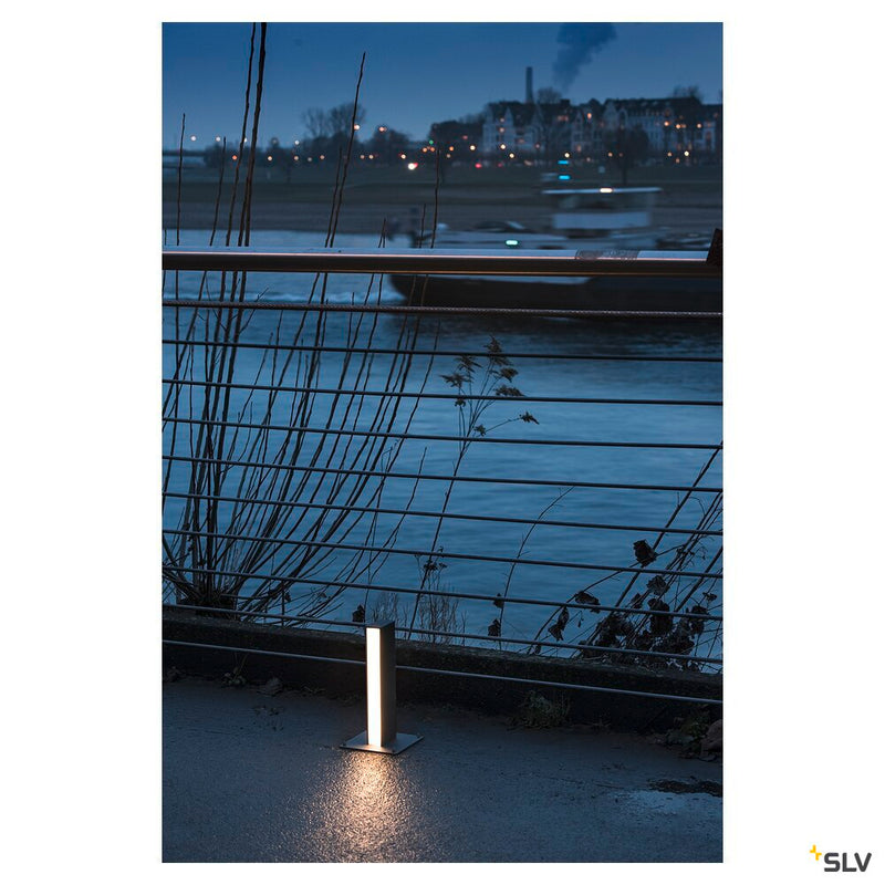 H-POL, pathway and floor stand, single-headed, LED, 3000K, anthracite, L/W/H 16.5/16.5/36 cm