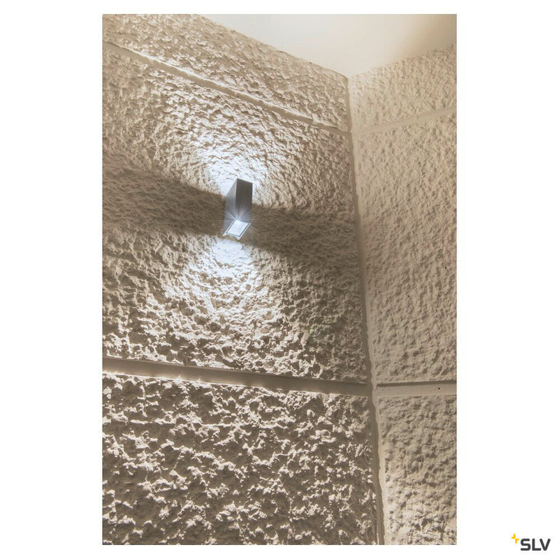 QUAD 2, wall light, LED, 3000K, IP44, square, up/down, white, 6W