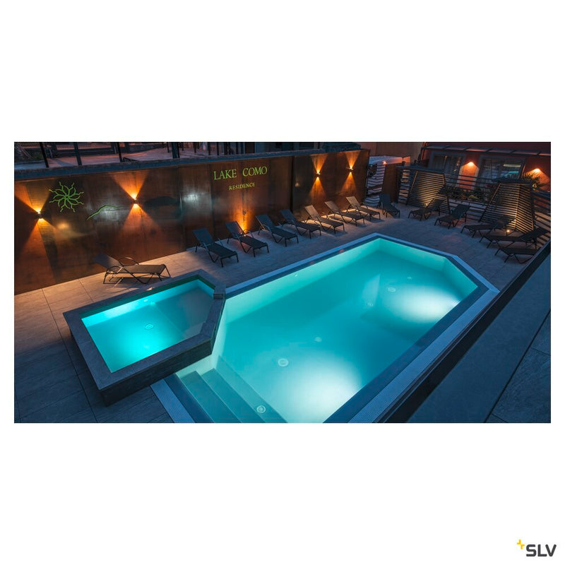 QUAD 2, wall light, LED, 3000K, IP44, square, up/down, anthracite, 6W