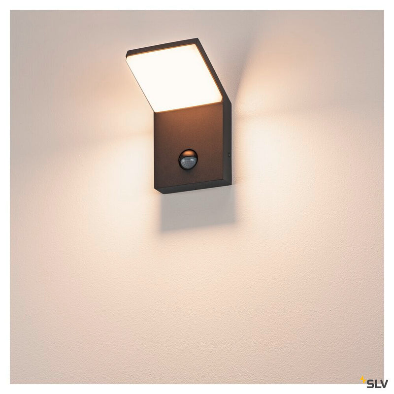 ORDI, outdoor wall light, LED, 3000K, anthracite, with sensor