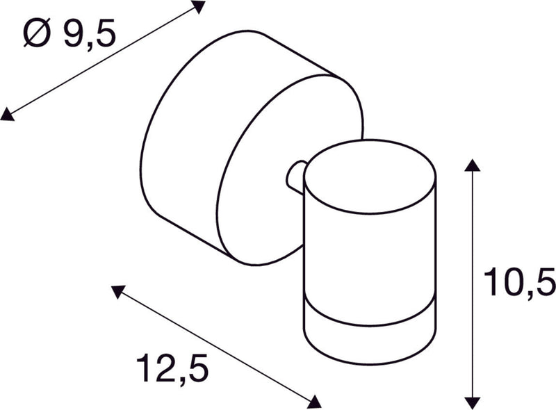 HELIA, outdoor wall light, single-headed, LED, 3000K, IP55, anthracite, tiltable, 8W