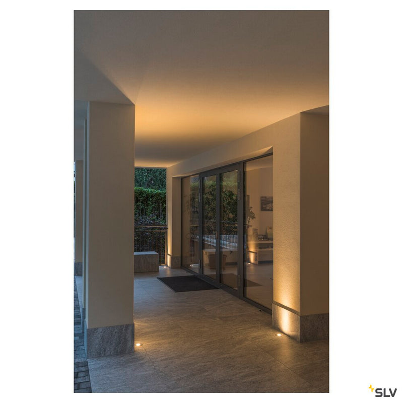 DASAR 920, LV, LED outdoor inground fitting, LED, 3000K, IP67, round, bezel brushed stainless steel, 12-25V, 6.5W