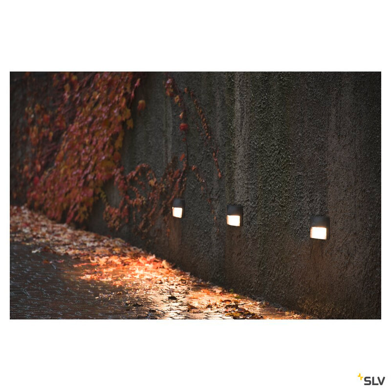 ADI, outdoor recessed wall light, LED, 3000K, IP55, anthracite, 15,4W