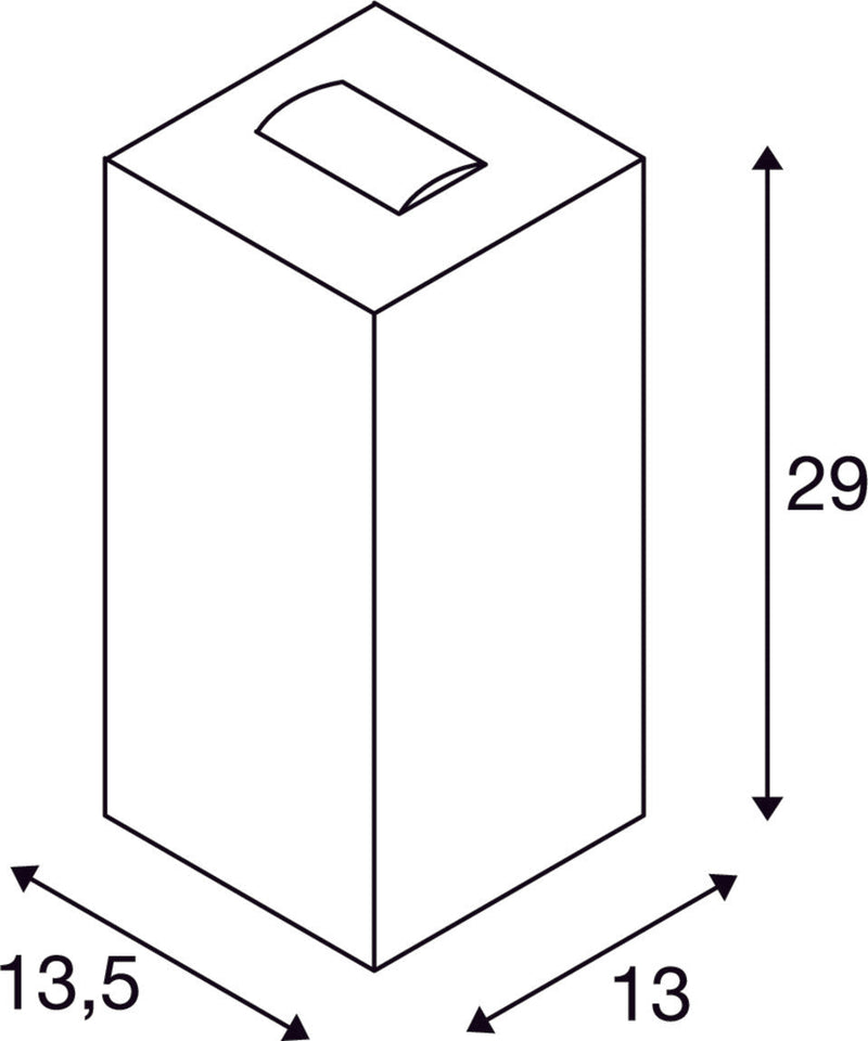 BIG THEO WALL, outdoor wall light, double-headed, LED, 3000K, Flood up/Beam down, silver-grey, W/H/D 13/29/13.5 cm