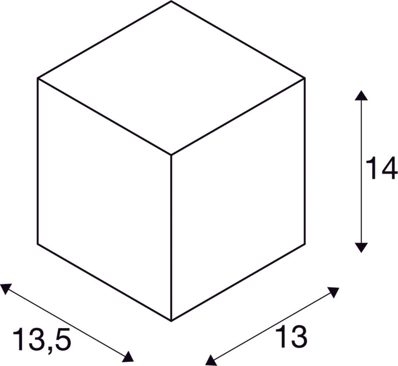 BIG THEO WALL, outdoor wall light, Flood down, LED, 3000K, anthracite, W/H/D 13/14/13.5 cm