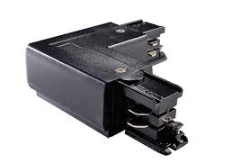 Powergear 3-circuit  Twisted L connector (L and R) - Black.